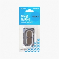 Nd자석/네오디움자석/MND-20-03 원형20mm*3T/2개입/마그피아