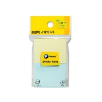 [마트용문구류]스티키노트(포스트잇)/5138YB/파스텔 노랑,파랑