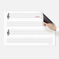 고무자석 오선지 화이트보드(W700*L500*T6)