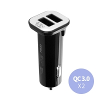 [코시] 더블 QC3.0 슬림 차량용 충전기 (USB2포트)