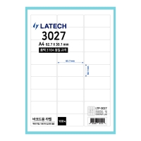 바코드용 라벨지 27칸 폼텍 호환 30매(LTQ-3027)/100매(LTP-3027)/레이테크