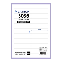 화일인덱스용 라벨지 36칸 폼텍 호환 30매(LTQ-3036)/100매(LTP-3036)/레이테크
