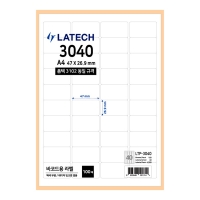 바코드용 라벨지 40칸 폼텍 호환 30매(LTQ-3040)/100매(LTP-3040)/레이테크