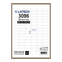 분류표기용 라벨지 96칸 폼텍 호환 30매(LTQ-3096)/100매(LTP-3096)/레이테크