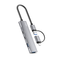 [코시] 마고 듀얼 커넥트(C+A)USB 3.0 2포트+C타입 2포트 멀티 허브 UH2215CA