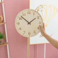 [플라이토] 국산 자작나무 무소음 벽시계 29cm