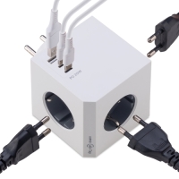[플라이토] 블록 PD 20W 고용량 멀티탭 3구 C타입 2포트+USB 1포트