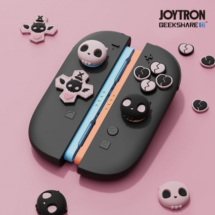 닌텐도 스위치2 조이콘 스틱커버 버튼커버 세트 긱쉐어 스윗스컬