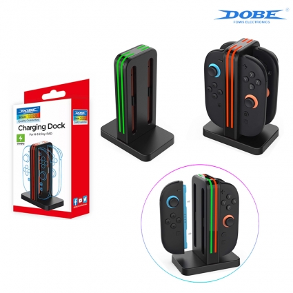 닌텐도 스위치2 조이콘2 DOBE LED 라인 충전 거치대 독