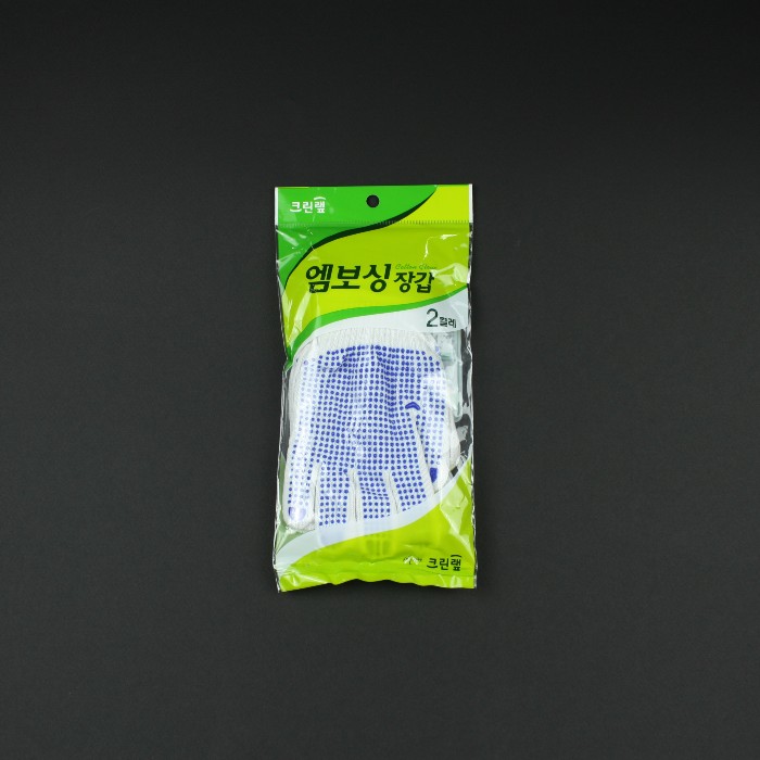 크린랲 크린랩 엠보싱장갑 2켤레