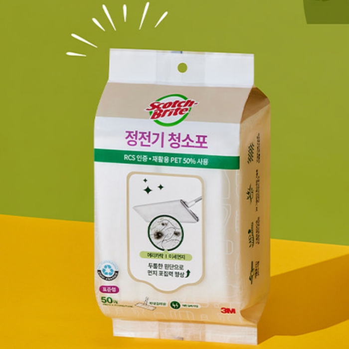 new 3M 스카치브라이트 정전기 청소포 표준형 (30매)