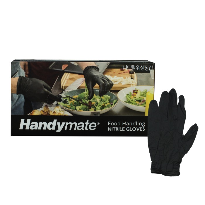 오라이트 핸디메이트 니트릴 위생장갑 소 중 대(블랙)