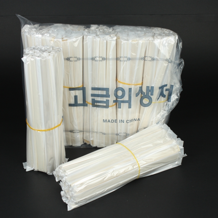 비닐포장 백양목 나무젓가락 250P 5000개