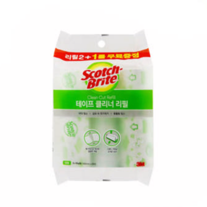 (2+1개입)3M 스카치-브라이트 테이프클리너 대형 리필