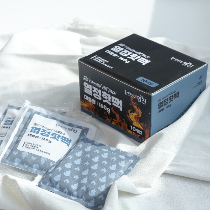 명진 열정핫팩 대용량 160g 120개입 15시간 군인 낚시 캠핑 야외근무