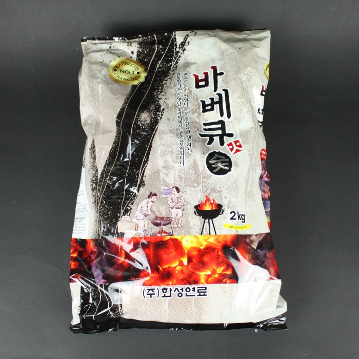 화성 바베큐숯 2kg 그릴용 바베큐용 흑탄