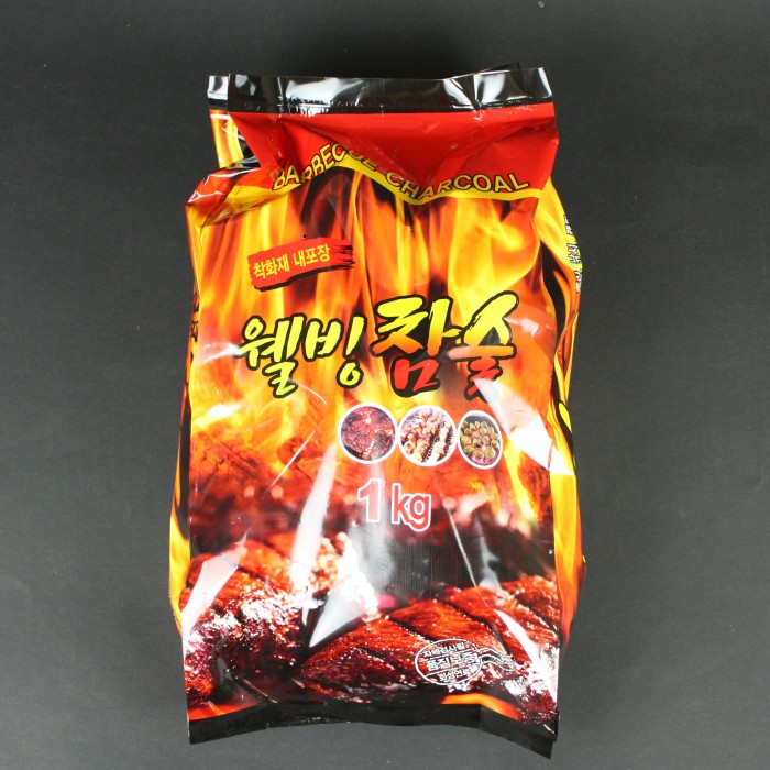 화성 웰빙 참숯 1kg 그릴용 바베큐용 점화숯