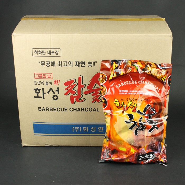 BOX 화성 참숯 700g 그릴용 바베큐용 점화숯