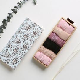 [초끈]리오셀스판 레이스 팬티 6종세트+선물패키지