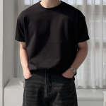 1+1코튼 분또 오버핏반팔 티셔츠 비치지 않는 반팔티