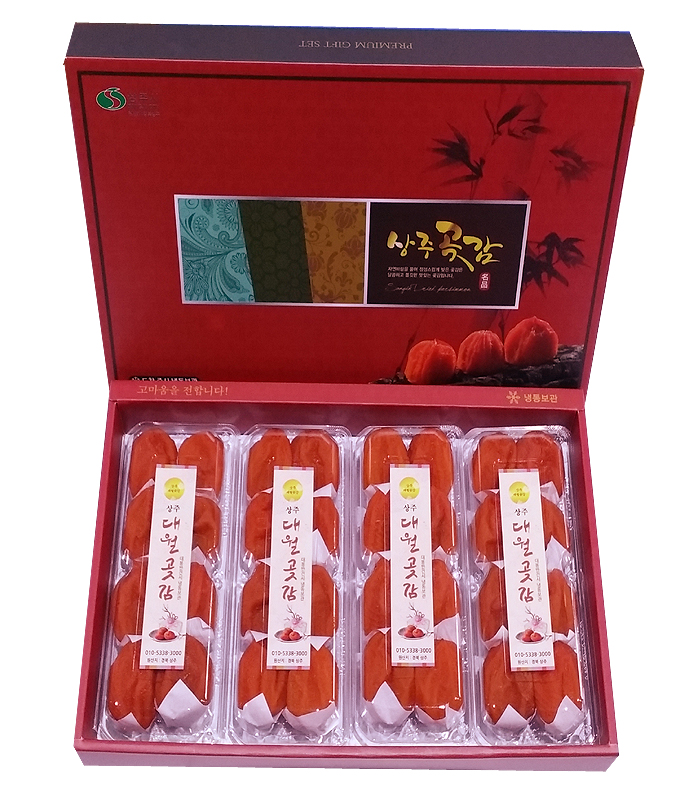 [대봉 반건시 명품 3호] 2.7kg 내외 (80g 내외) 4팩 32개