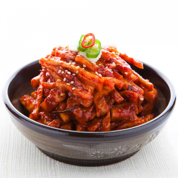 찬우물 무말랭이 무침