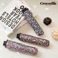 [크로커다일]3단 블라썸 슬림 암막 우양산