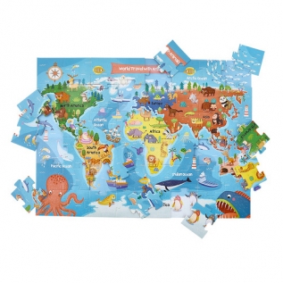 [포스터와빅사이즈퍼즐가방]세계여행(48pcs)