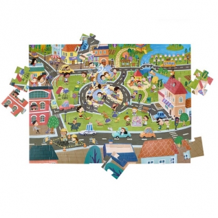 [포스터와빅사이즈퍼즐가방]도시여행(48pcs)