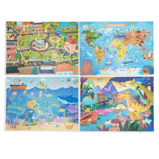 [포스터와빅사이즈퍼즐가방]4종세트(각48pcs)