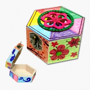 전통문양나무육각함만들기(5인용)