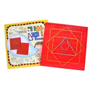 양면지오보드(11핀격자&분수와각도)와고무줄