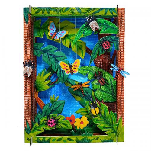 입체페이퍼액자만들기-숲속곤충(5인용)