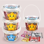 [간식선물]미니바스켓간식세트(개별문구라벨)10개