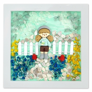 컬러크림입체그림만들기(드라이플라워)