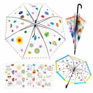 투명스티커색칠하고우산꾸미기(5개세트)