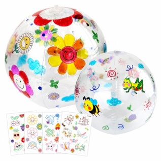 투명스티커색칠하고공꾸미기(5개세트)