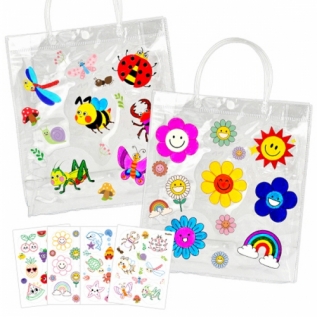 투명스티커색칠하고가방꾸미기(5개세트)