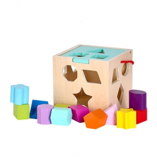 원목컬러도형끼우기상자(12모양)