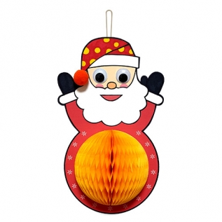 [크리스마스카드]허니컴산타카드(5인용)