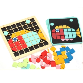 도형놀이모자이크퍼즐(+양면그림카드)