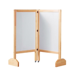[창의낙서판]양면화이트보드&안전거울(더블)