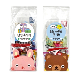 [간식선물]간식과워터컬러링북세트(개별문구라벨)5팩