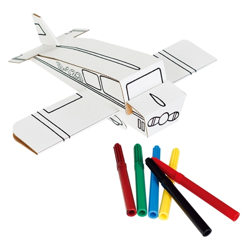 [칼라펀트+무독성컬러펜6색]비행기(5인용)
