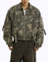 카모플라주 스트랩 멀티포켓 자켓