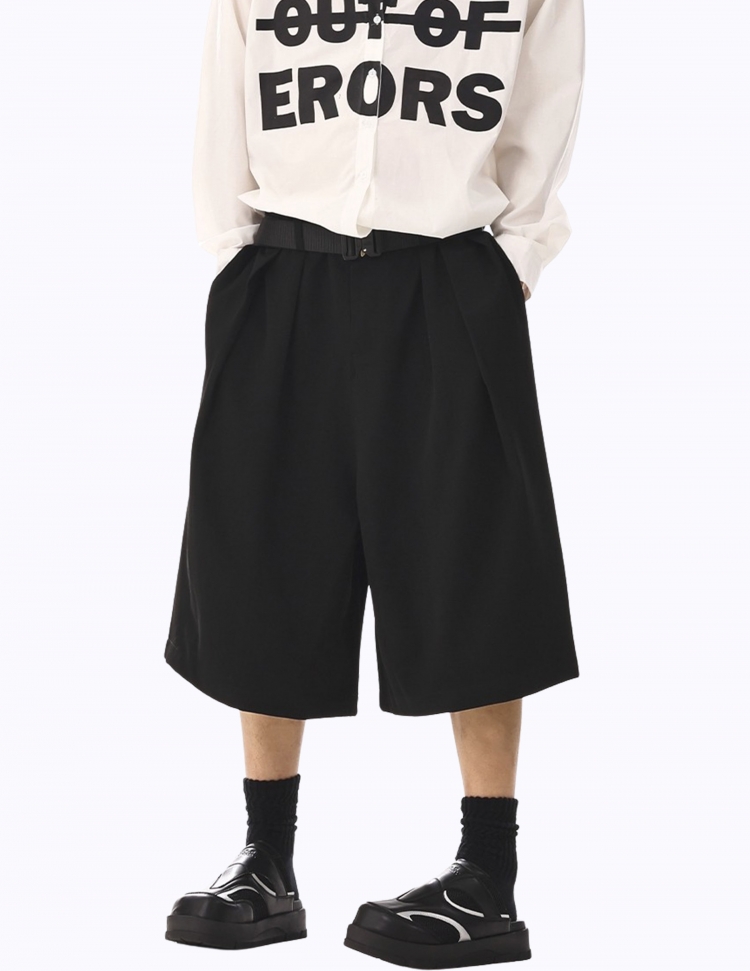 루즈 캐주얼 하프 팬츠