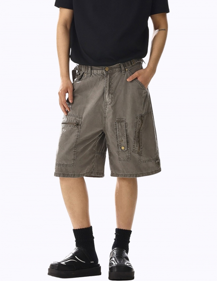 빅포켓 빈티지 하프 팬츠