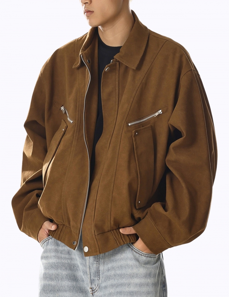 어텀 지퍼 멀티포켓 자켓