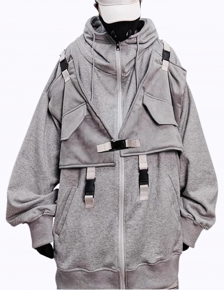 버클 헤비 웨이트 후드 자켓