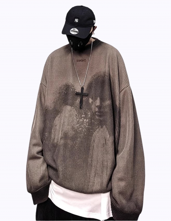 포어트럿 라운드 넥 니트